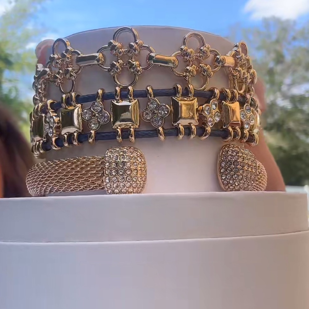 BP Gold and Silver Multi-Strand Bracelet